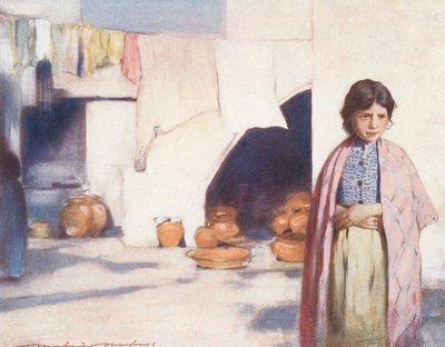 As crianças do mundo: Espanhol, Luz e Sombra (litografia a cores) de Mortimer Ludington Menpes