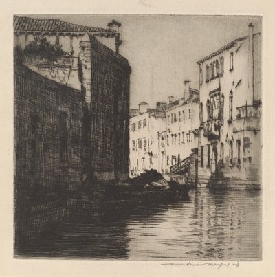 Um canal traseiro, Veneza (Palácios) de Mortimer Menpes