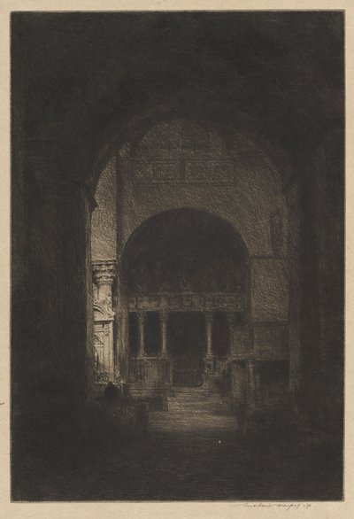 Interior de St. Mark de Mortimer Menpes