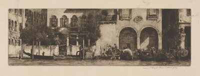 Palazzi no Canal de Mortimer Menpes