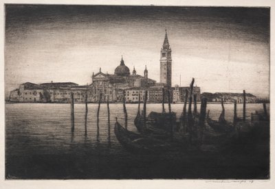 San Giorgio Maggiore, 1910. de Mortimer Menpes