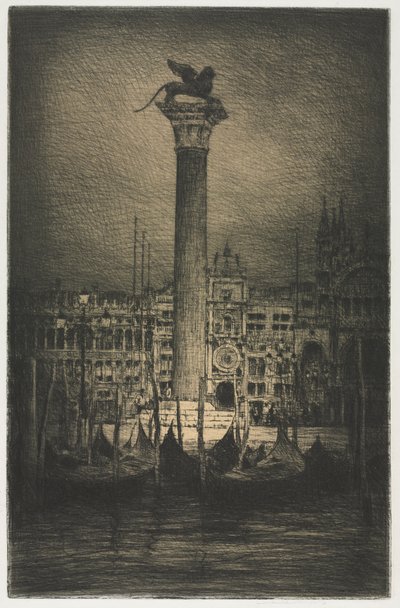 Praça de São Marcos, 1910. de Mortimer Menpes