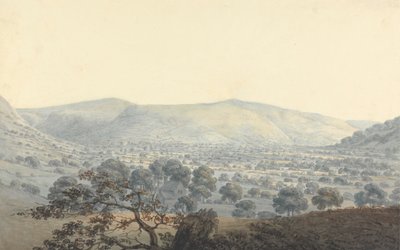 Vista distante de Llandrillo de Moses Griffith