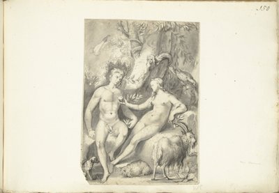 Adão e Eva de Moses Ter Borch