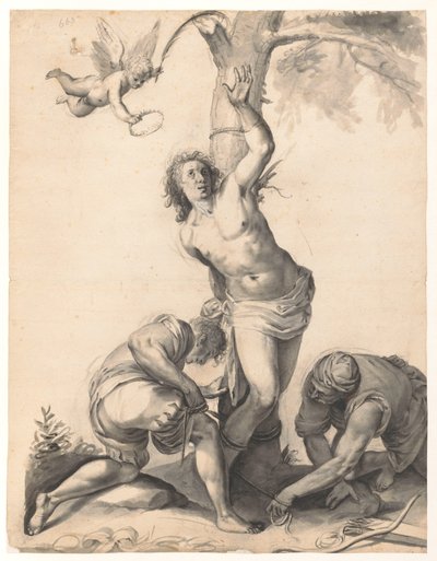 O martírio de São Sebastião de Moses Ter Borch