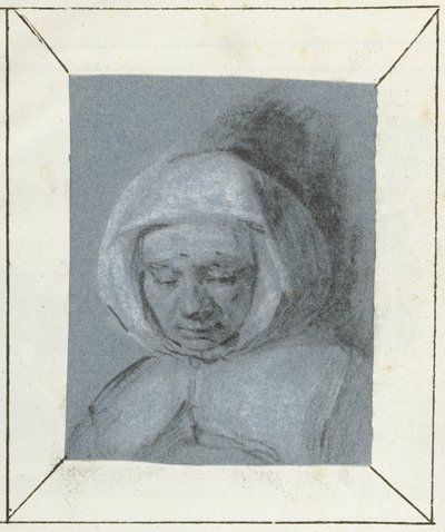 Estudo da cabeça de uma mulher de Moses Ter Borch