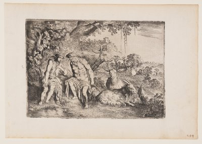 Mercúrio a embalar Argus para dormir, placa 4 de A história de Mercúrio e Argus de Moses van Uyttenbroeck