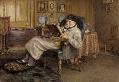 Thomas Carlyle, 1795 - 1881. Historiador e ensaísta de Helen Allingham