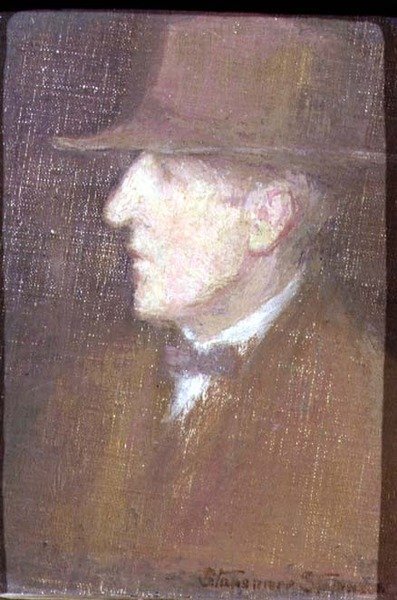 Retrato de Robert Macaulay Stevenson (óleo sobre tela) de Mrs Stanmore Leslie Dean Stevenson