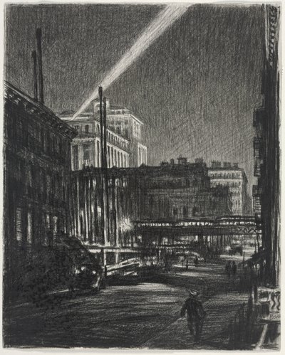 Noite de Nova Iorque (frente) de Muirhead Bone