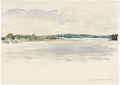 Meio-dia, Lago Noxen, Suécia de Muirhead Bone