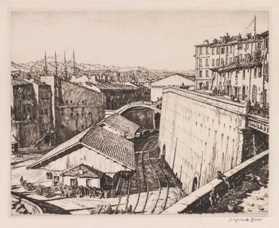 Armazéns ferroviários, Marselha de Muirhead Bone