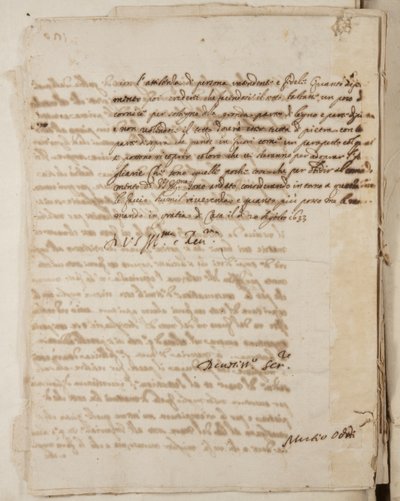 Carteira de desenhos de Mutio Oddi de Urbino e outros, p120, c.1635-40 (caneta e tinta no papel em volume encadernado) de Muzio Oddi