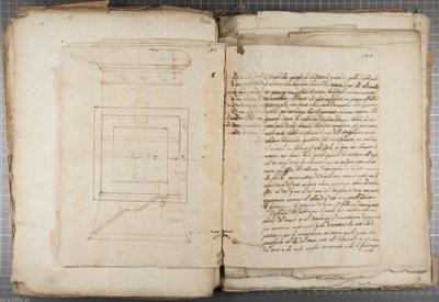 Carteira de desenhos de Mutio Oddi de Urbino e outros, p120, c.1635-40 (caneta e tinta no papel em volume encadernado) de Muzio Oddi