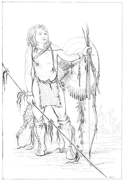 Chefe de Comanche, a grande vila de Comanche, 1841. de Myers and Co