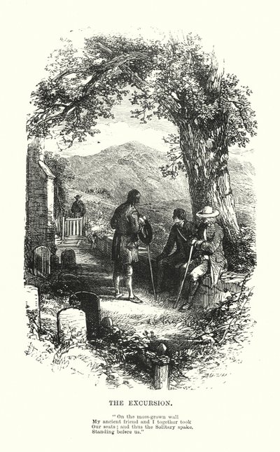 William Wordsworth: A Excursão (gravura) de Myles Birket (after) Foster
