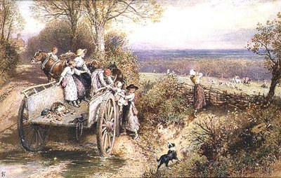 Um Peep at the Hounds de Myles Birket Foster