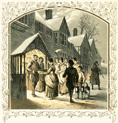 Uma canção de natal para uma tigela de wassail de Myles Birket Foster