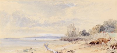 Castelo Barnbogle, Firth of Forth de Myles Birket Foster