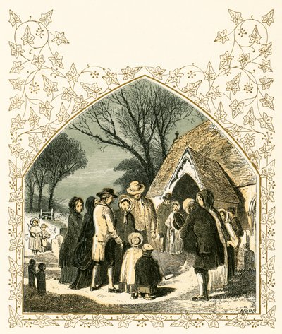 manha de Natal de Myles Birket Foster