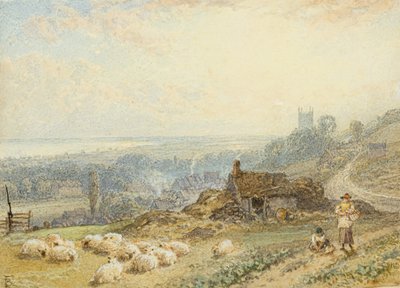 Hythe (aguarela) de Myles Birket Foster