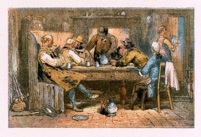 Ilustração para &39;The Deserted Village&39; de Myles Birket Foster