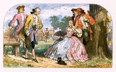 Ilustração para &39;The Double Transformation&39; de Myles Birket Foster