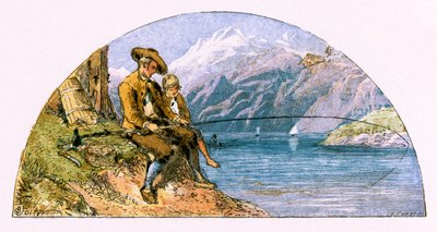 Ilustração para &39;O Viajante&39; de Myles Birket Foster