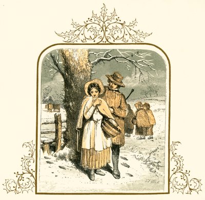 Amor na neve de Myles Birket Foster