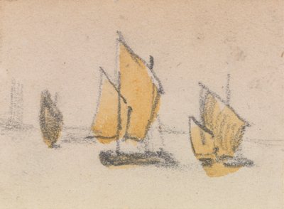 Um de um grupo de três estudos sobre o logótipo veneziano de Myles Birket Foster