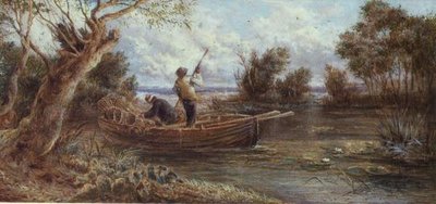 Colocar armadilhas para enguias de Myles Birket Foster