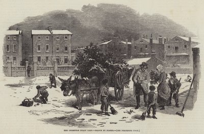 O carrinho de azevinho de Natal de Myles Birket Foster