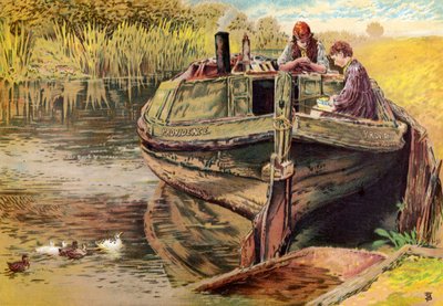 A barcaça de Providence de Myles Birket Foster