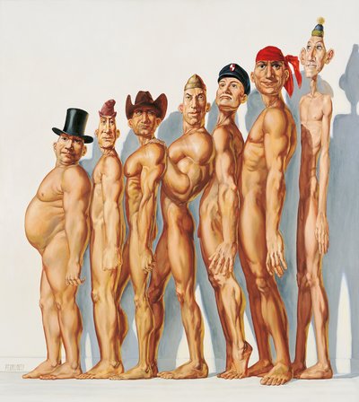 Figuras masculinas variadas de Myriam Feuilloley