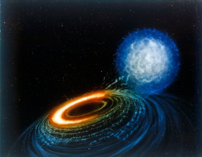 Buraco Negro, conceito do artista. de NASA Images