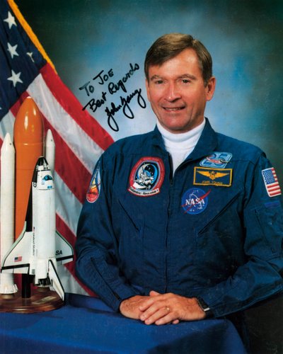 John Watts Young b1930, astronauta da NASA, c1990s. de NASA Images