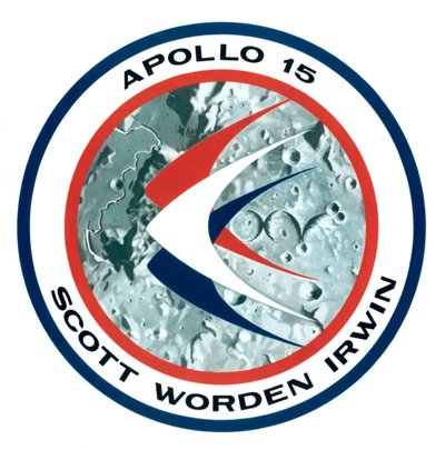 As insígnias da missão lunar Apollo 15, 1971. de NASA Images