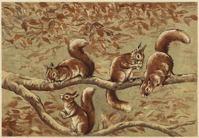 Um grupo familiar (litho) de N. Parker