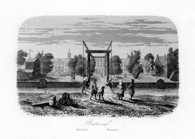 Batavia Jacarta, Indonésia, c1840. de N. Remond