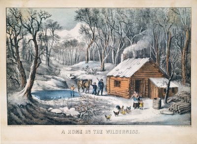 Um Lar na Natureza de Currier and Ives
