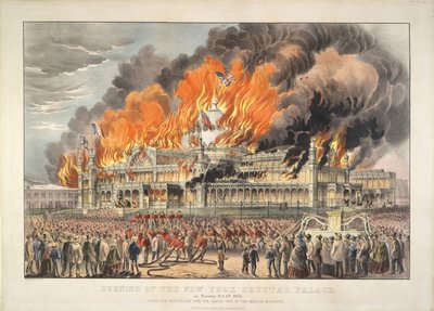 Queima do Palácio de Cristal de Nova Iorque na terça-feira 5 de Outubro de 1858 (litografia a cores)


Litografia colorida de Currier and Ives