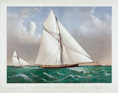 O Cortador Genesta por Currier & Ives de Currier and Ives