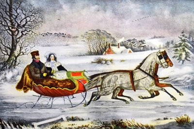 A Estrada, Inverno de Currier and Ives