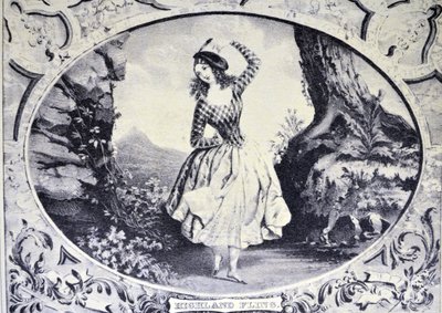Currier & Ives Ilustração do século XIX. Fling das Terras Altas de N. and Ives, J.M. Currier