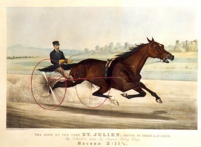O rei do relvado, &39;St. Julien &39;, dirigido por Orrin A. Hickok, 1880 (lito) de N. and Ives, J.M. Currier