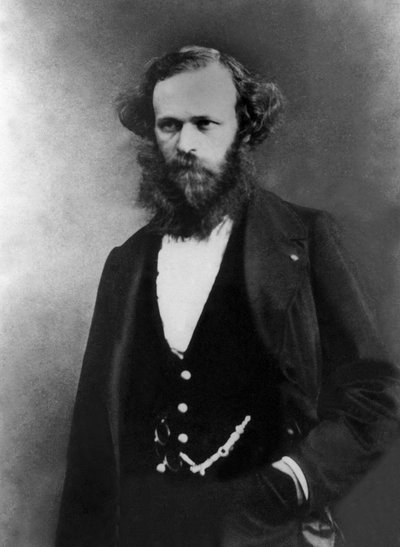 Arsene Houssaye (1815-1896) Escritor francês, foto de Gaspard Felix Tournachon disse Felix Nadar (1820-1910) de Nadar