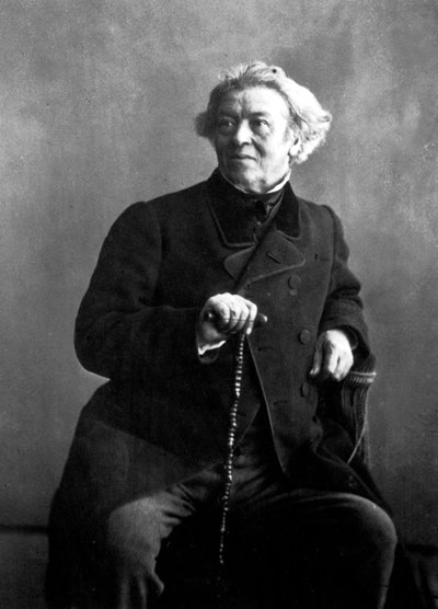 A pintora francesa Camille Corot fotografada por Nadar de Nadar