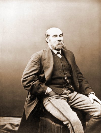 Retrato de Paul Feval, filetonista do período de Gaboriau e Ponson du Terrail 1817-1887 (foto) de Nadar
