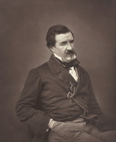Champfleury nascido Jules François Felix Fleury-Husson, crítico e romancista francês, 1821-1889, c.1855 de Nadar