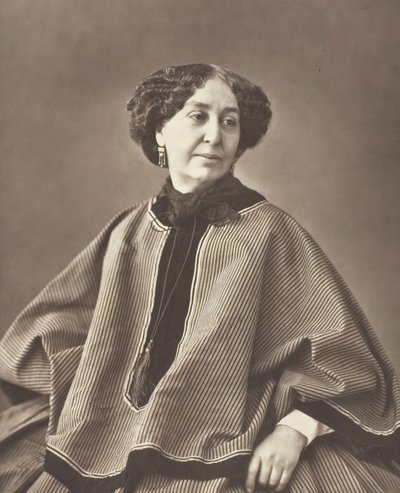 Georges Sand nascido Amantine Lucile Aurore Dupin, romancista francês, 1804-1876, 1864. de Nadar